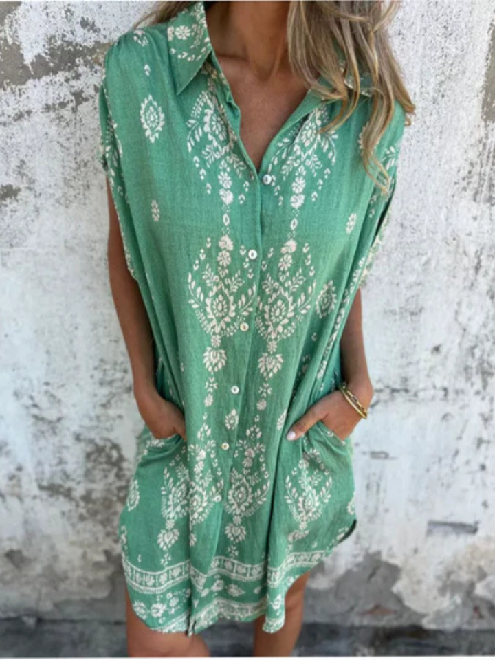 Emmeline™ | Printed Pocket Dress