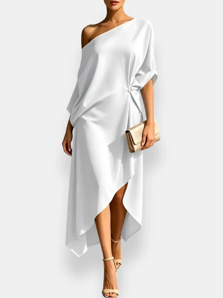 Milena™ | Asymmetrical draped dress