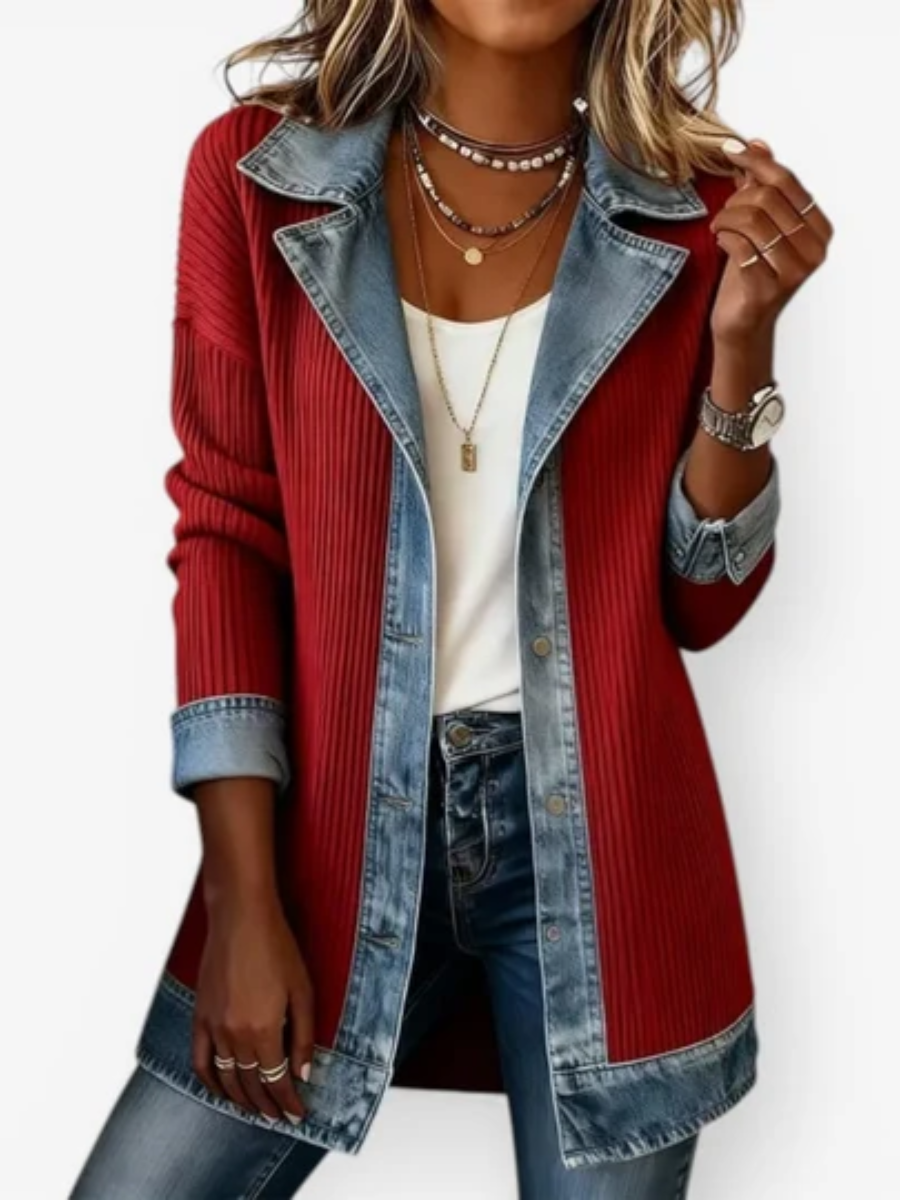 Brooke™ | Stylish Hybrid Denim Knit Jacket