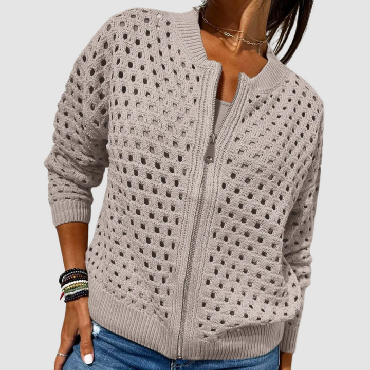 Constance | Premium Knitted Cardigan Khaki