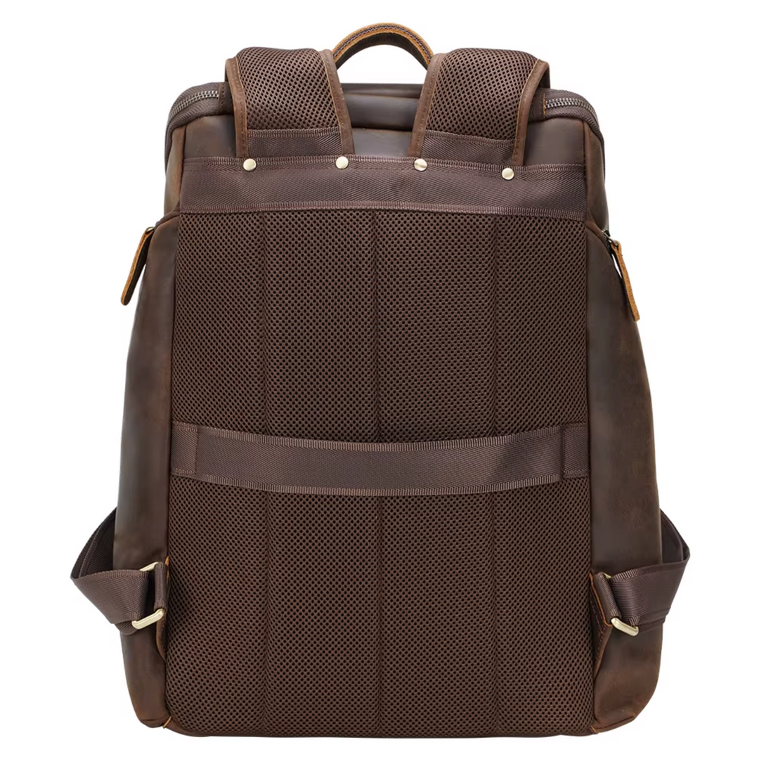 Nicholas - Men's Retro Leather Laptop Backpack