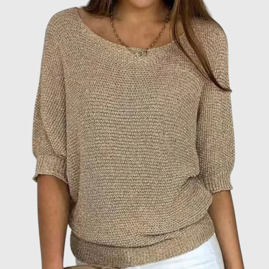 Marjory | Batwing Fine Knit Sweater