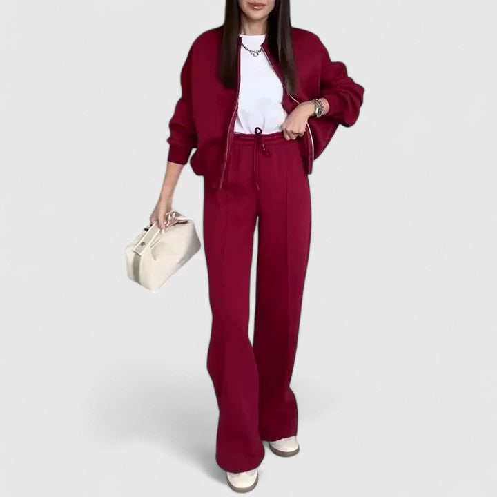 Annabelle | Knit Top and Wide-Leg Trouser Set