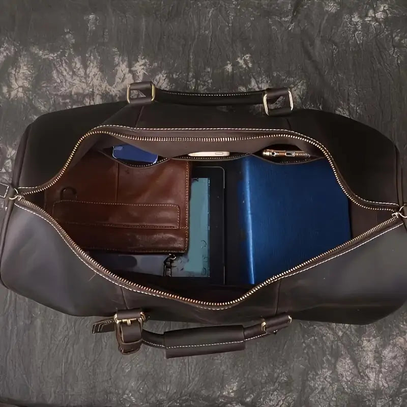 Joseph - Spacious Leather Travel Duffel