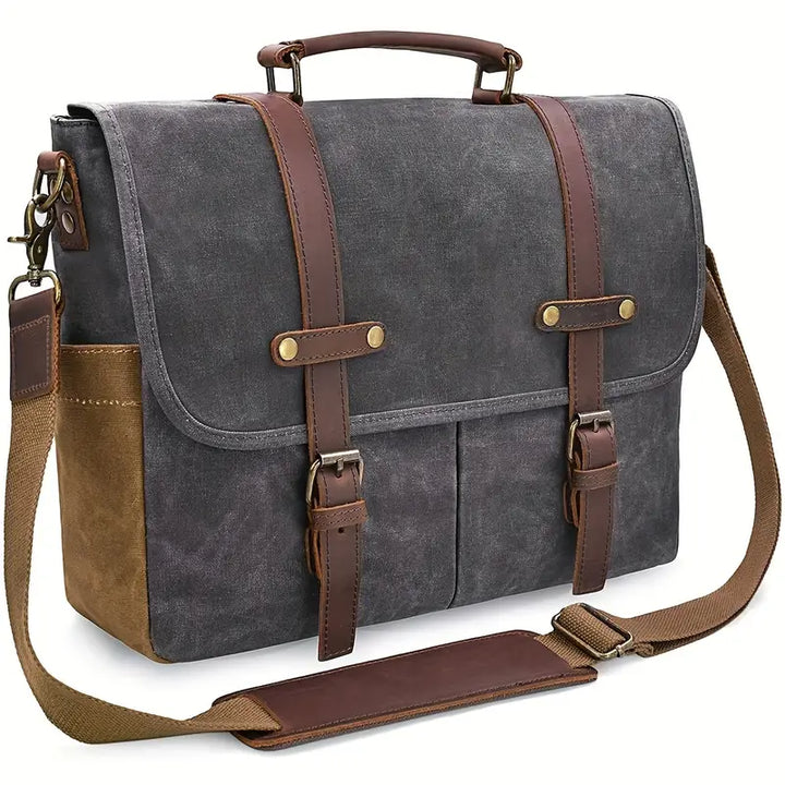 Brett - Men's Spacious Waterproof Canvas Messenger Bag