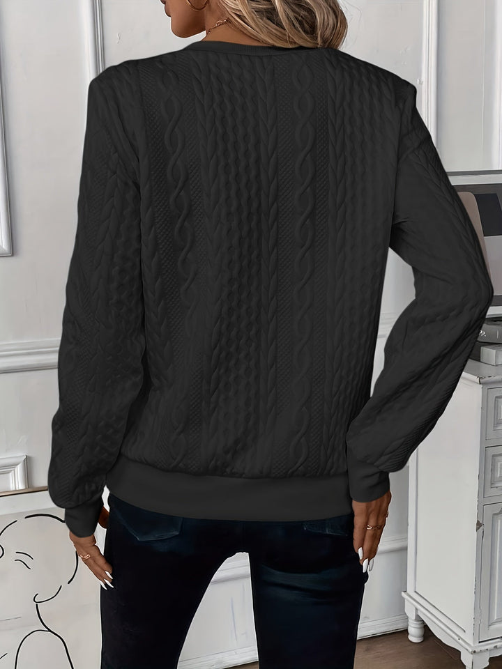 Amalie | Zip-Up Cable Knit Sweater Pink