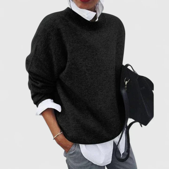 Rhian | Soft Crew Knit Sweater