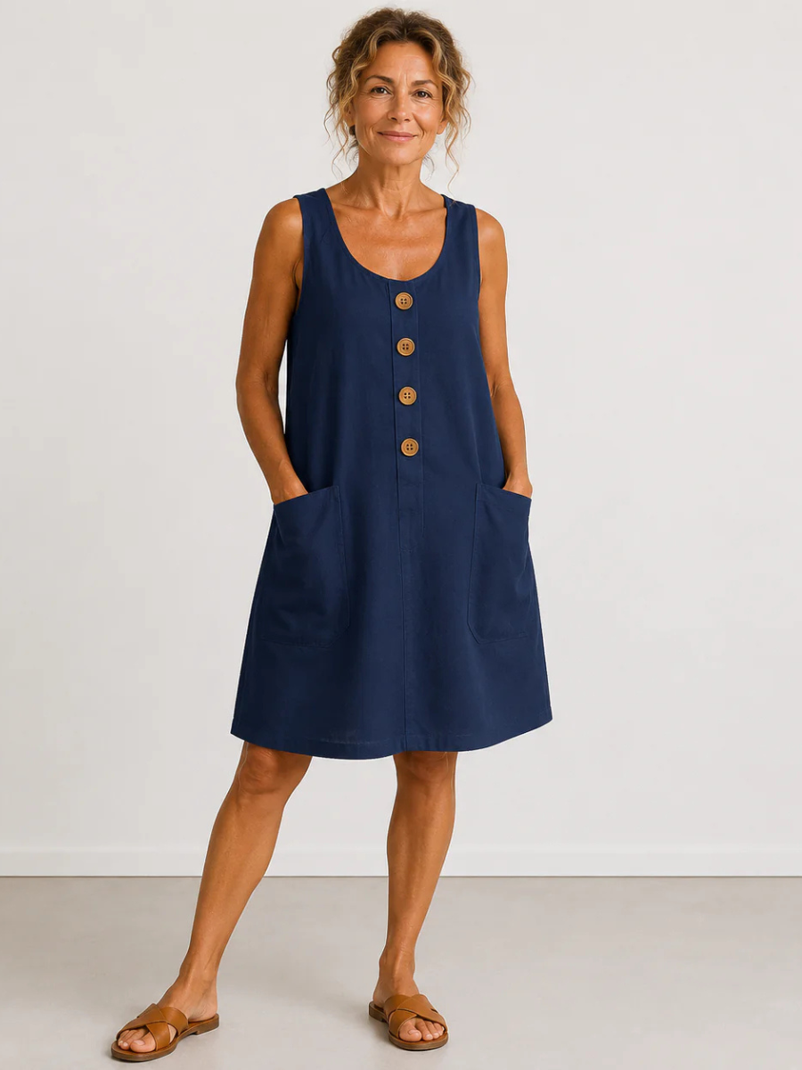 Maud™ | Cotton and linen dress