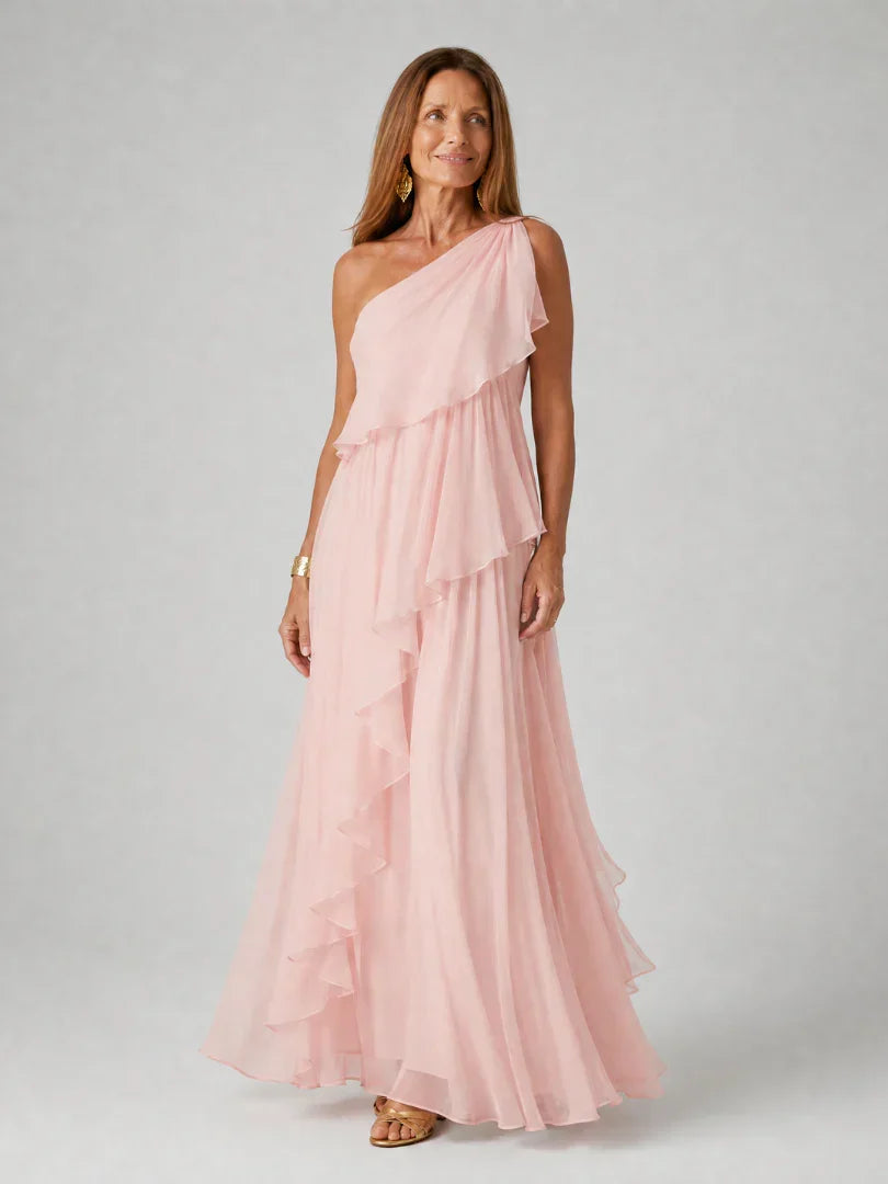 Mirabella™ | Stylish Asymmetrical Maxi Dress