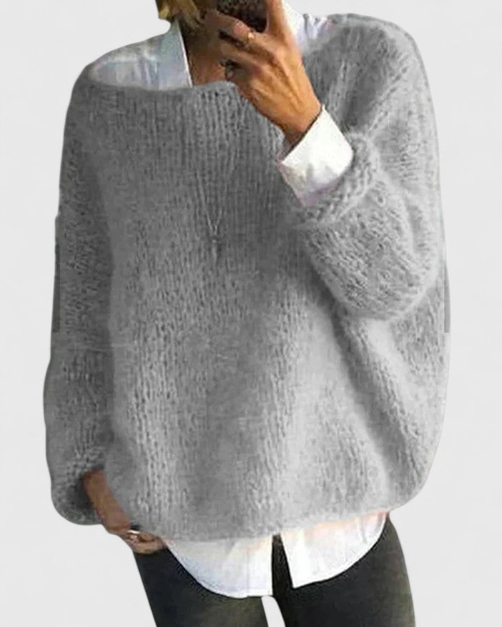 Catharine | Mohair-Look Crew Sweater