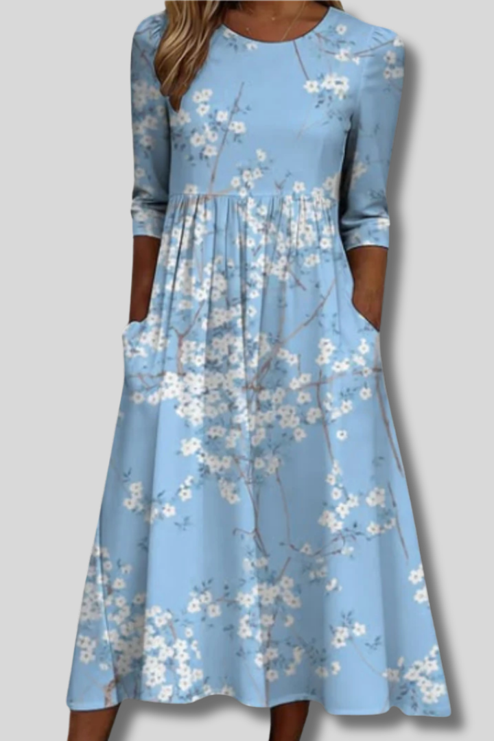 Alice™ | Vintage Floral Art Print Dress