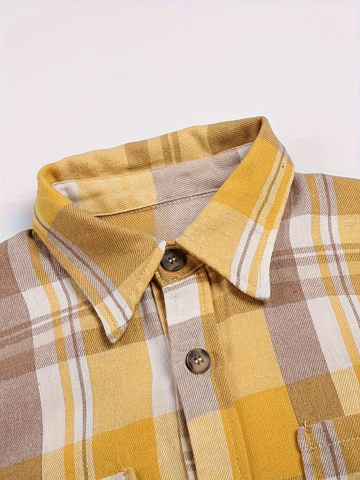 Magda™ | Casual Everyday Oversized Plaid Shirt