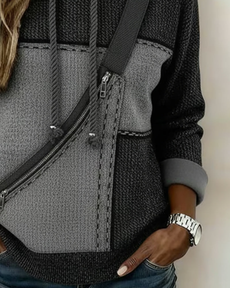 Henny | Colour-Block Hoodie