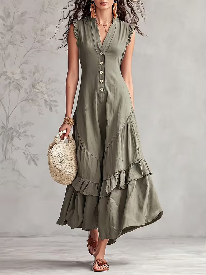 Lumina™ | Elegant Summer Ruffle Dress