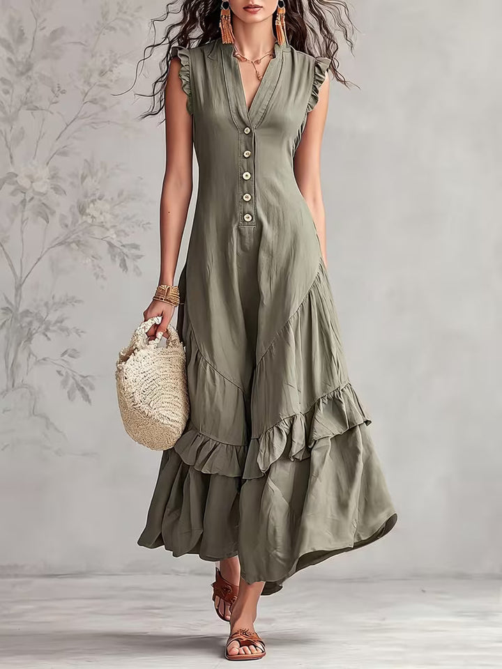 Lumina™ | Elegant Summer Ruffle Dress