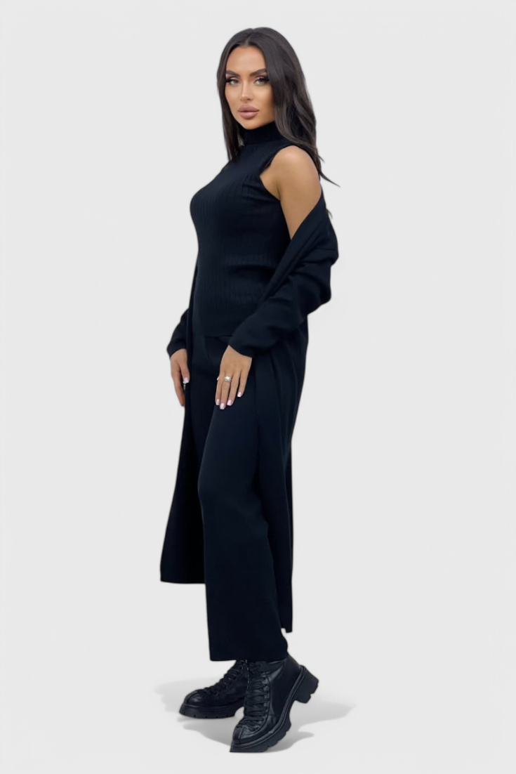 Mahalia 3-Piece Soft Knit Ensemble with Chic Design