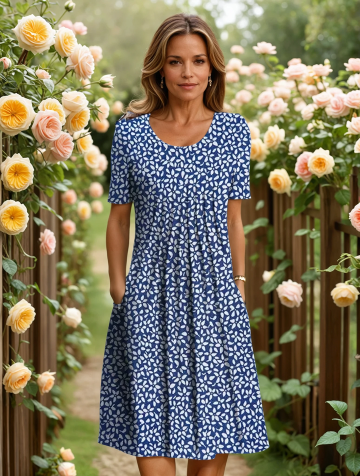 Georgina dress - Blue floral