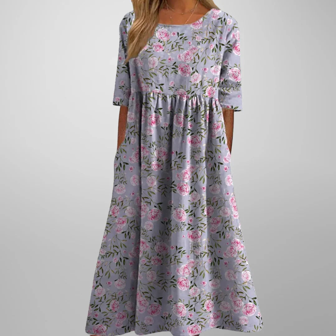 Lily™ | Short Sleeve Loose Fit Midi