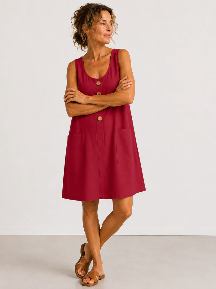 Maud™ | Cotton and linen dress