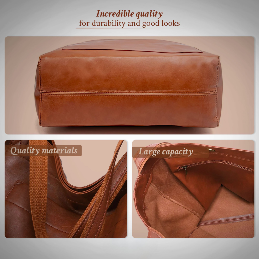 Lorena's Contemporary Elegance | Trendy Leather Handbag
