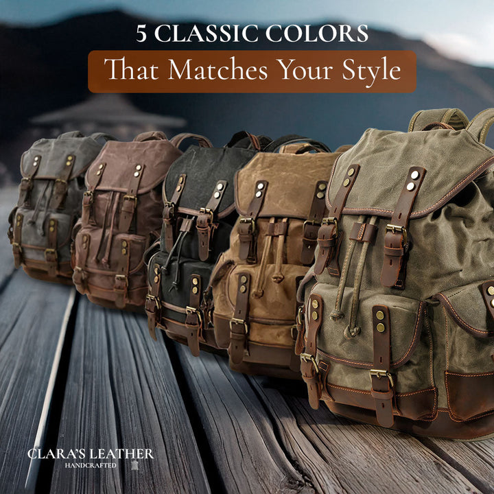 John - Durable Canvas Hiking Backpack for Adventurers