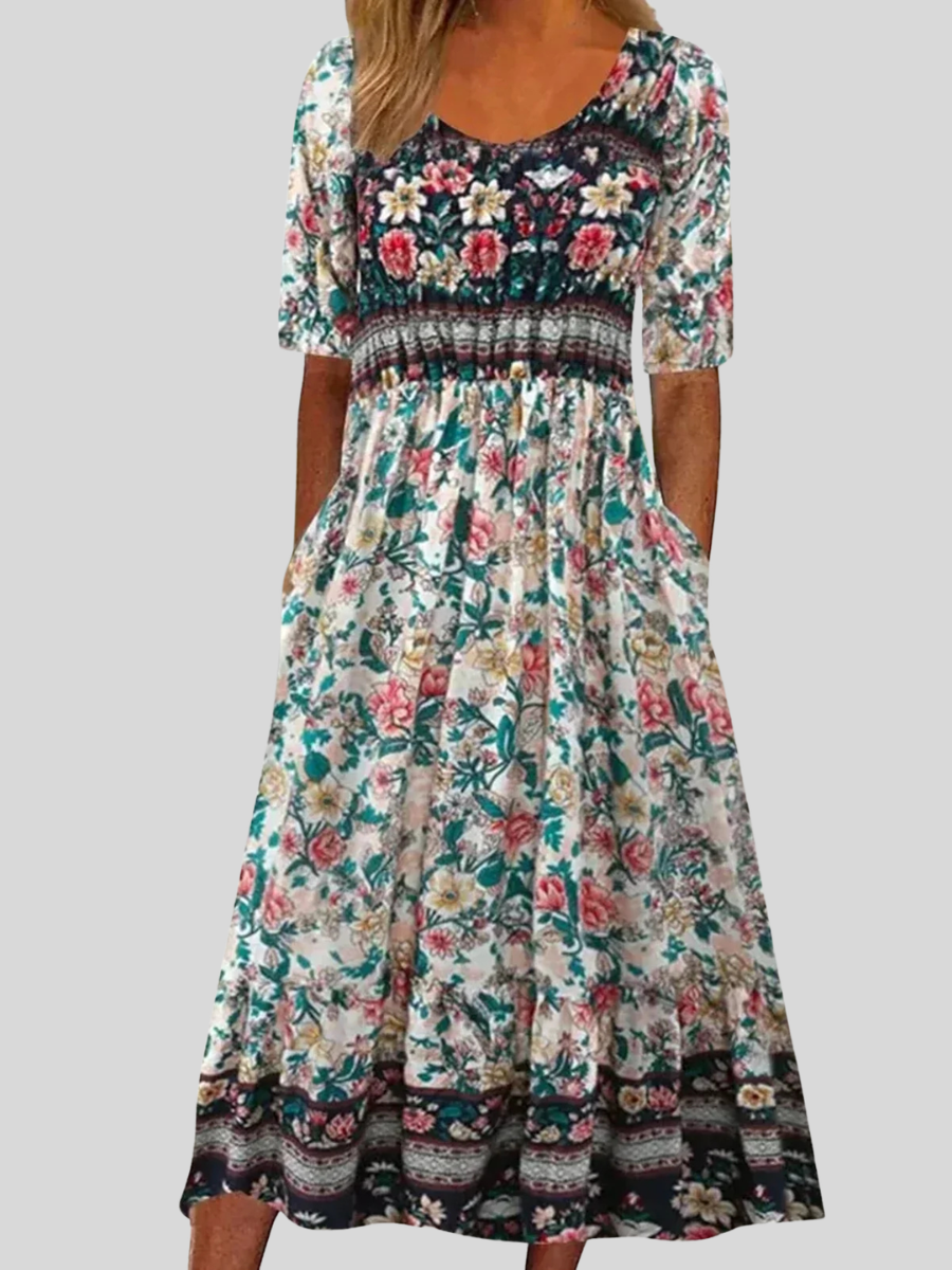 Harper™ | Short Sleeve Loose Fit Midi