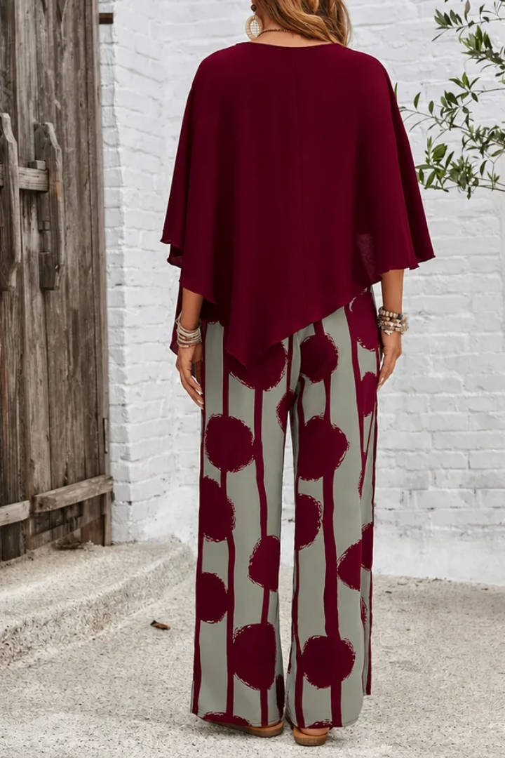Linda™ |  Comfortable Elastic Waist Two-Piece Set