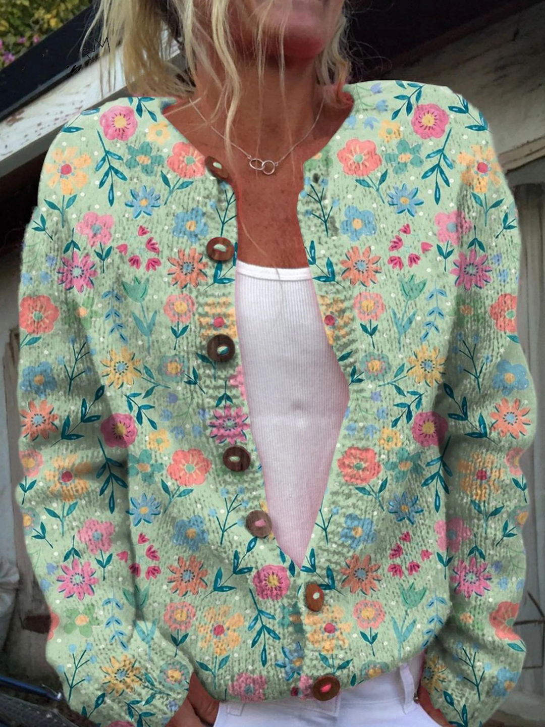 Foxfield | Mint Meadow Knit Cardigan