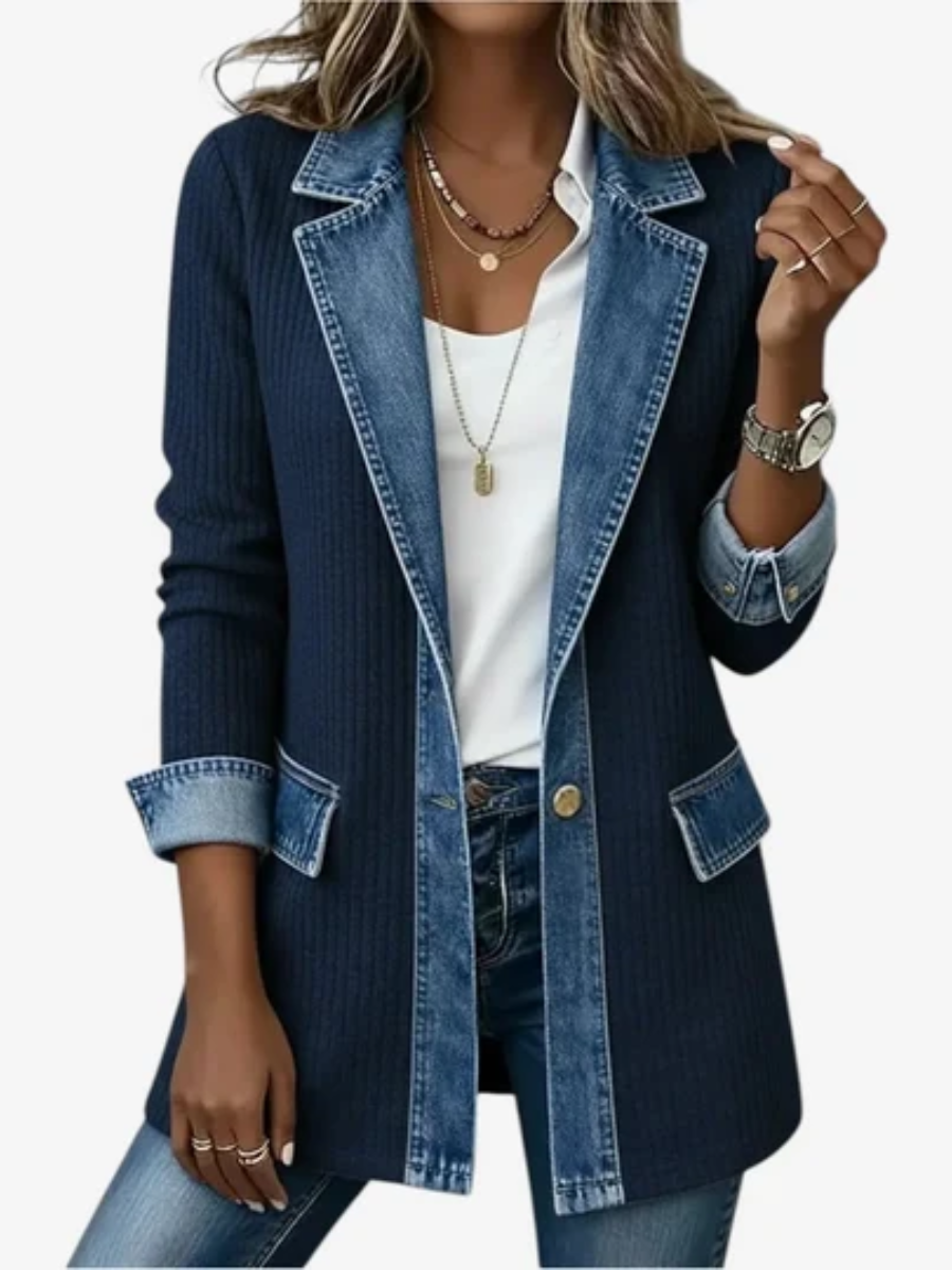 Brooke™ | Stylish Hybrid Denim Knit Jacket