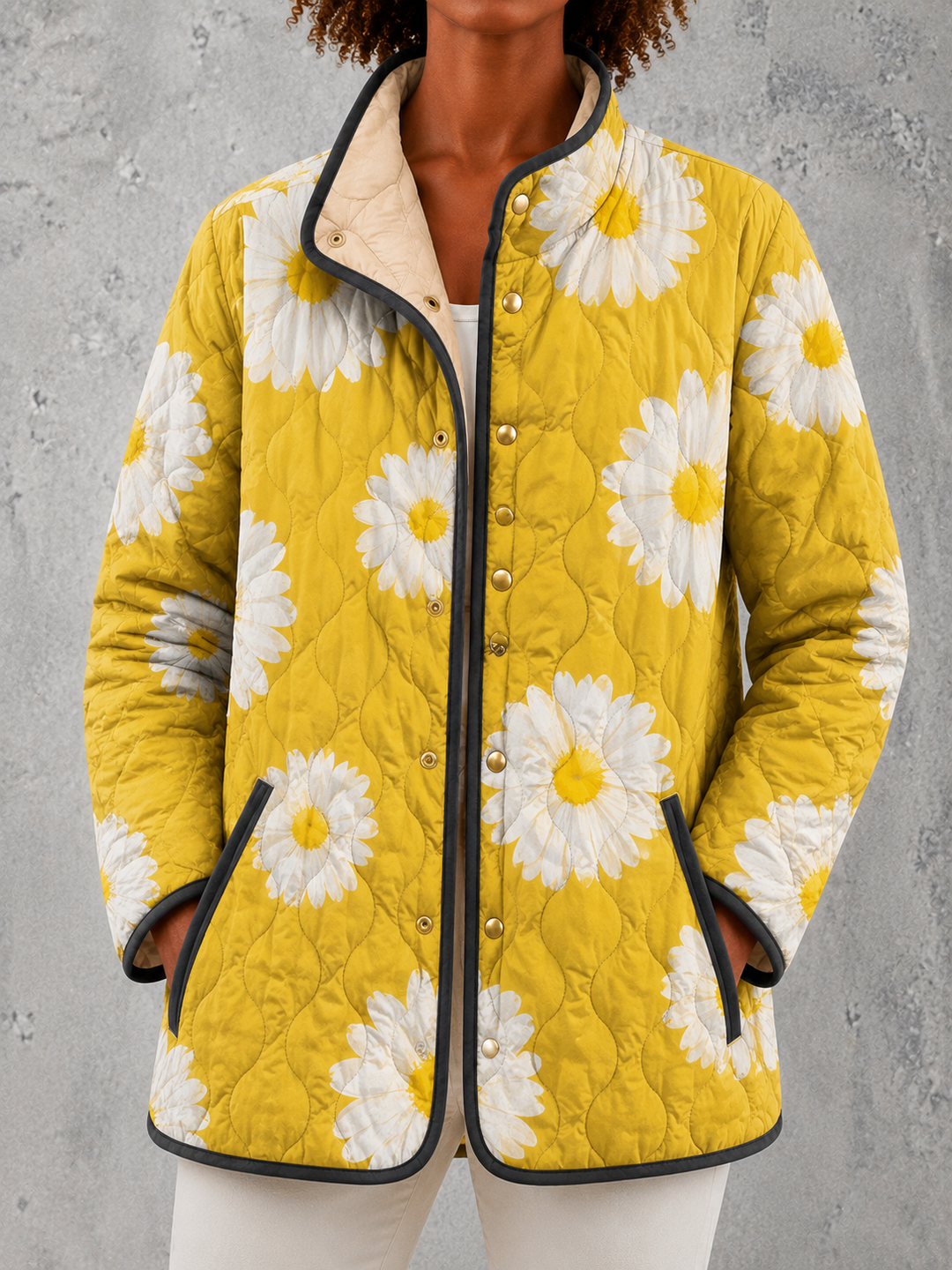 Sable | Charming Daisy Pattern Jacket