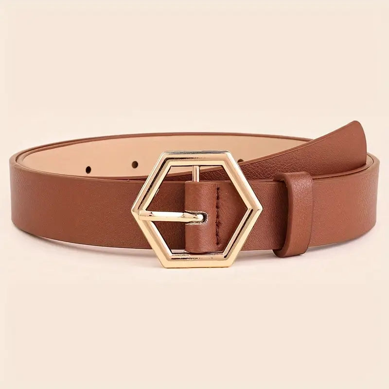 Elegant Fine Line - Classic Women's Genuine Leather Belt