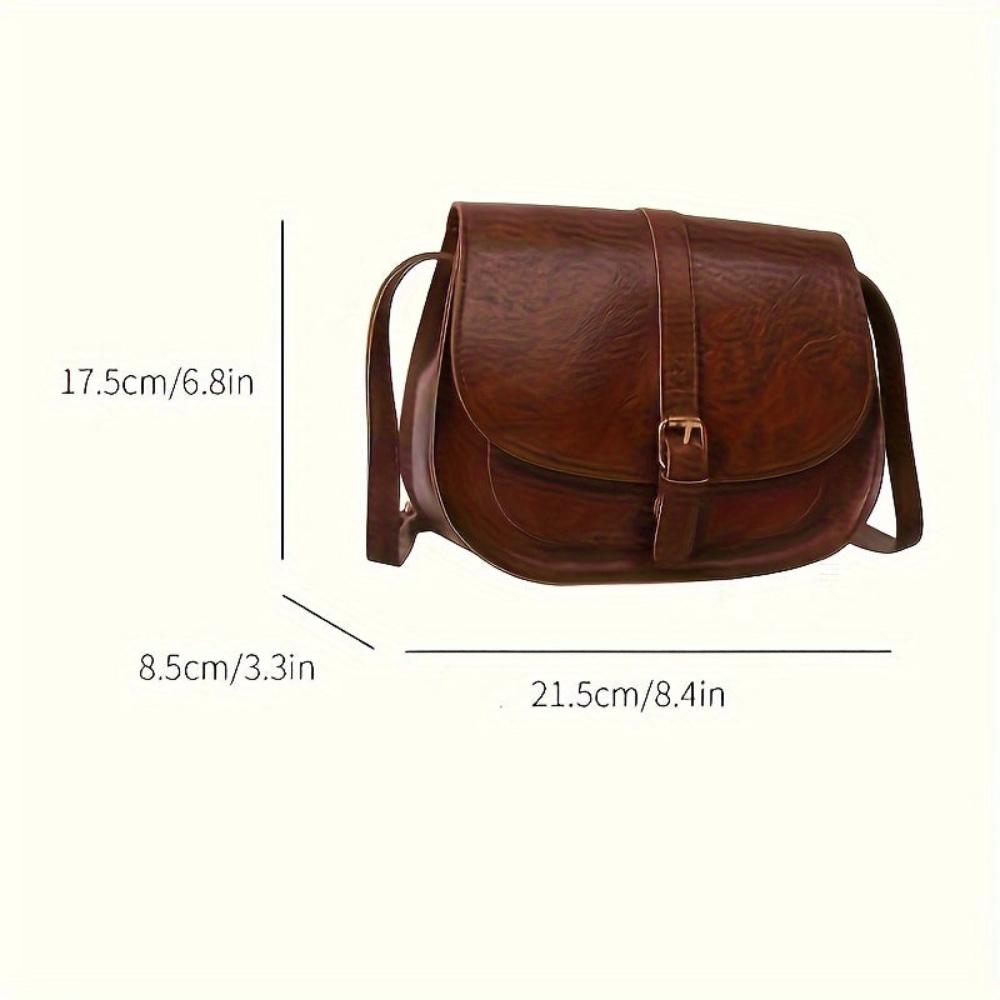 Evelyn Classic Saddle Crossbody Purse