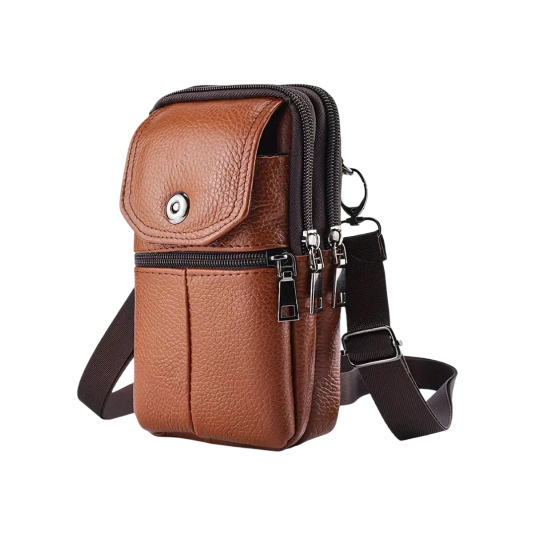 Robert - Sleek Leather Crossbody Bag for Travel and Everyday Use