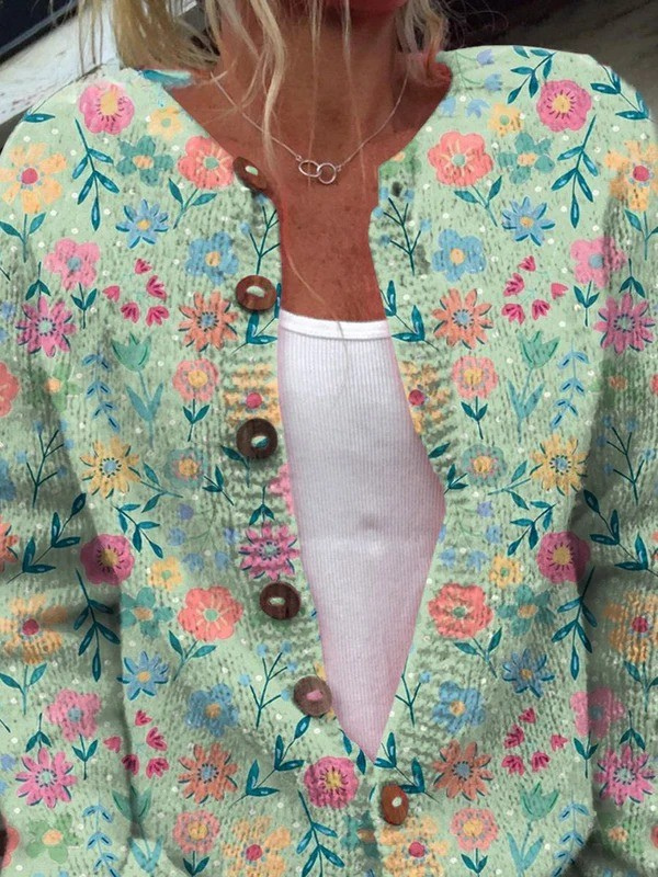 Foxfield | Mint Meadow Knit Cardigan