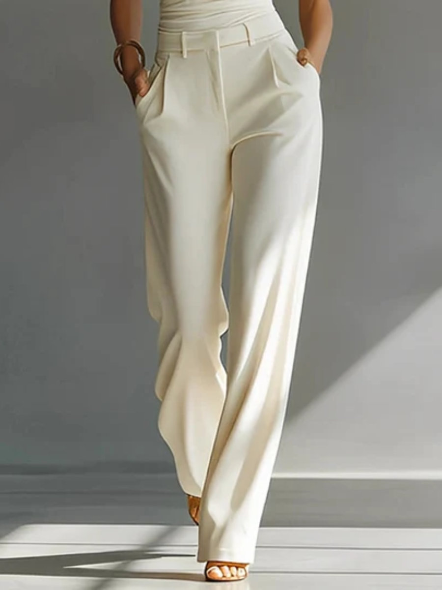 Patrice™ | Elegant Wide Leg Halter Jumpsuit