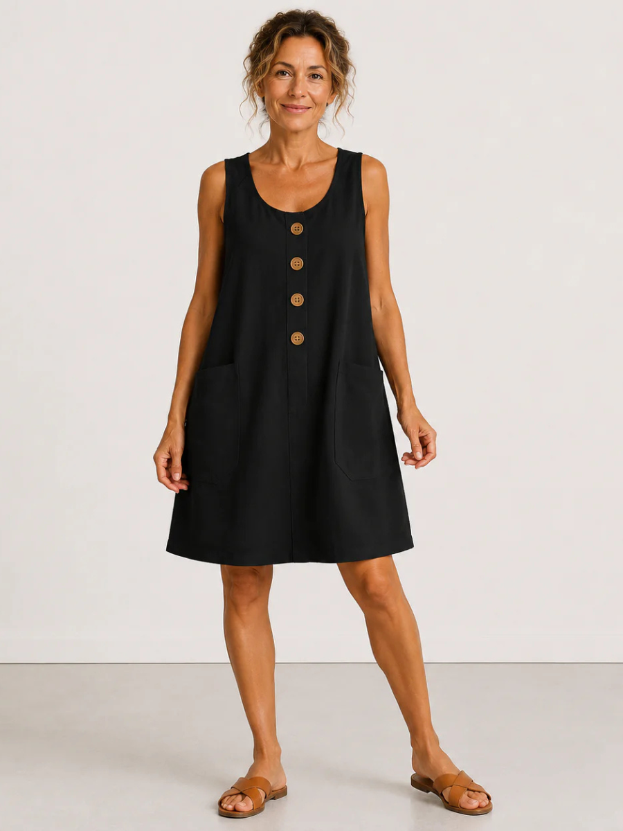 Maud™ | Cotton and linen dress