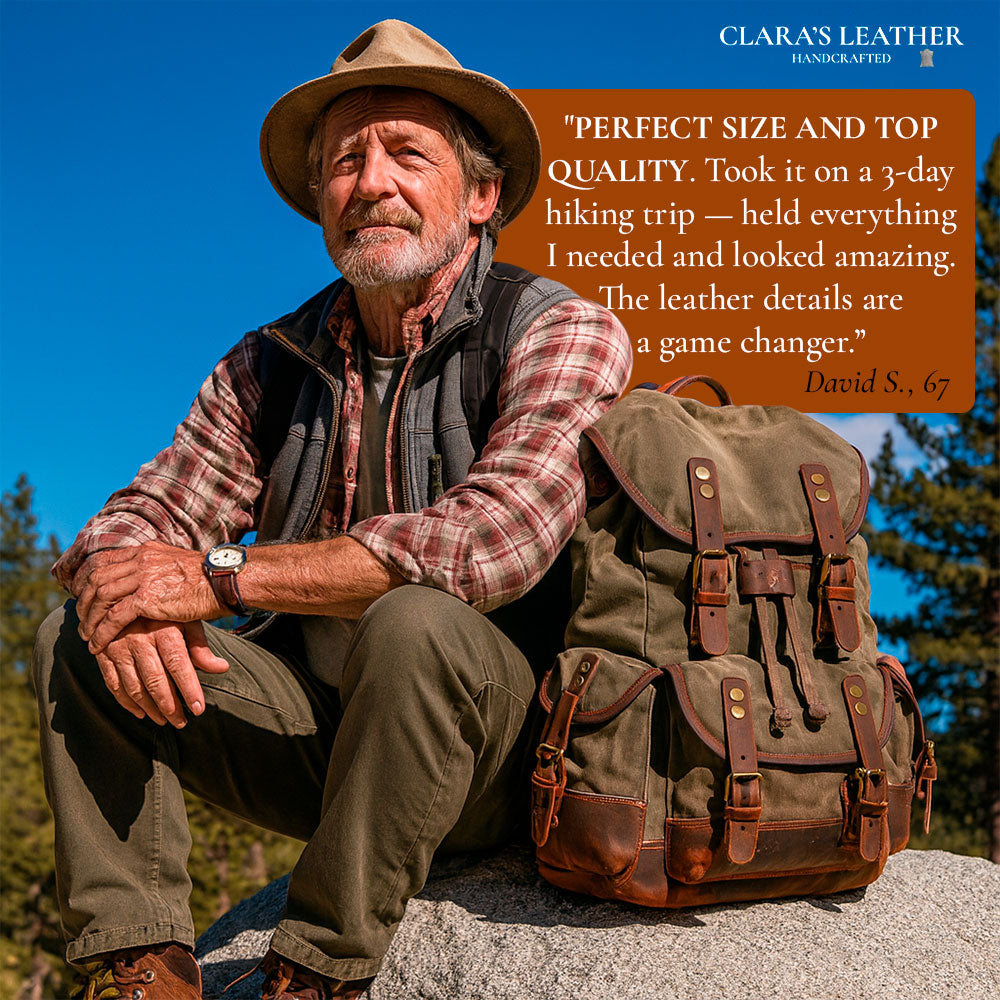 John - Durable Canvas Hiking Backpack for Adventurers