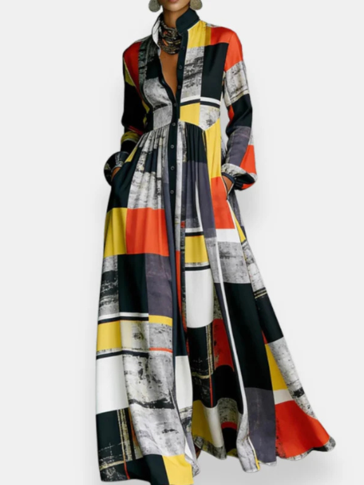 Fiorina™ | Floral Printed Shirt Dress