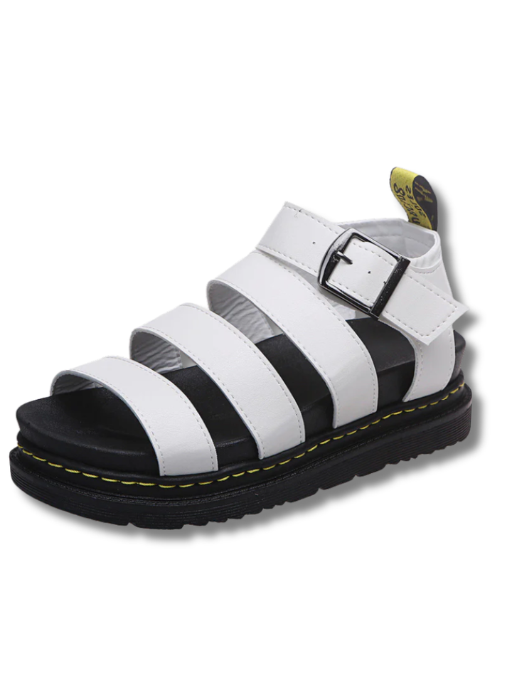 Tough Women's Sandals With Platform Sole And Buckle Closure