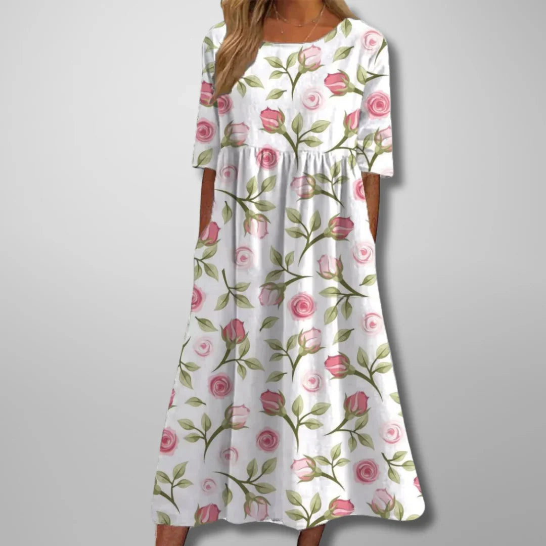Scarlett™ | Short Sleeve Loose Fit Midi