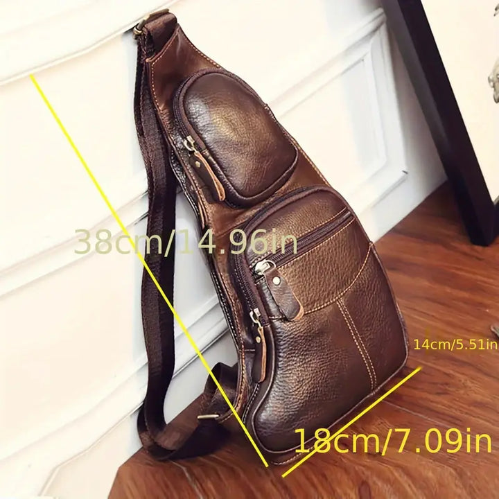 Zachary - Men's Retro Leather Crossbody Bag