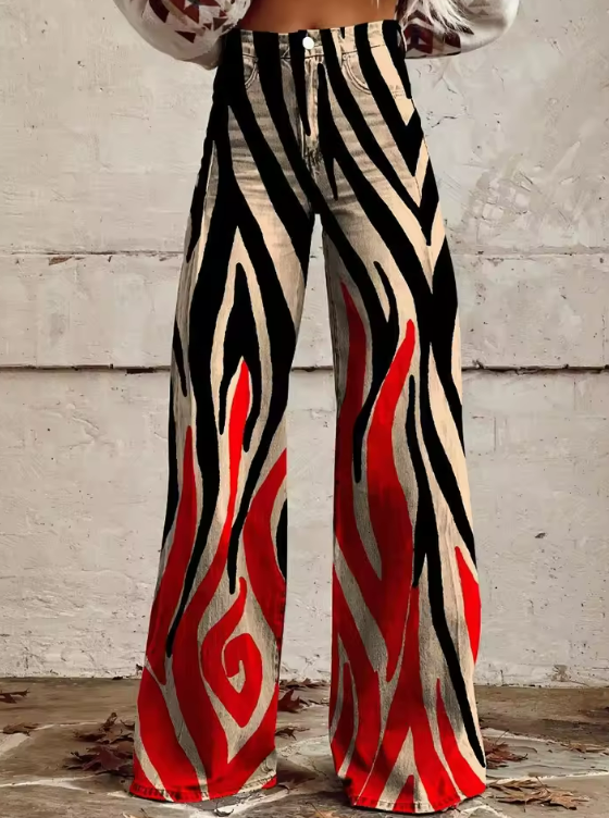 Bohemian Vintage Red Pants