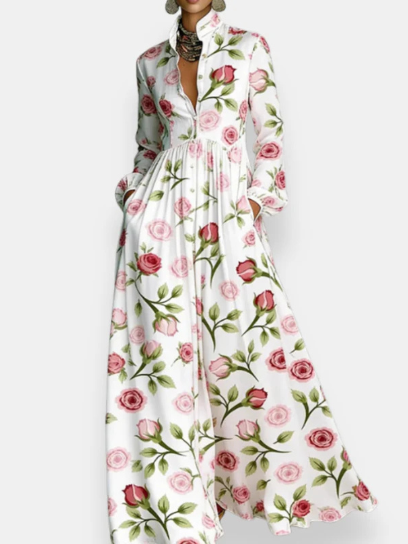 Fiorina™ | Floral Printed Shirt Dress