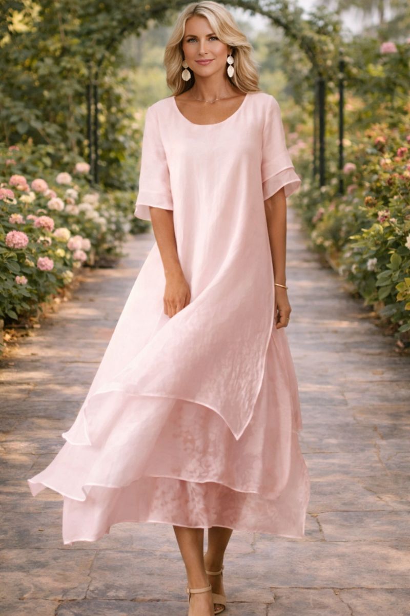 Sophia Fluid Tiered Maxi Dress
