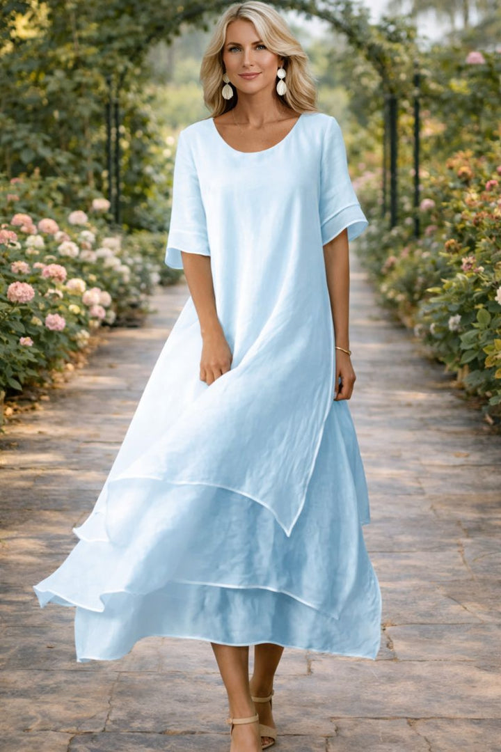 Sophia Fluid Tiered Maxi Dress