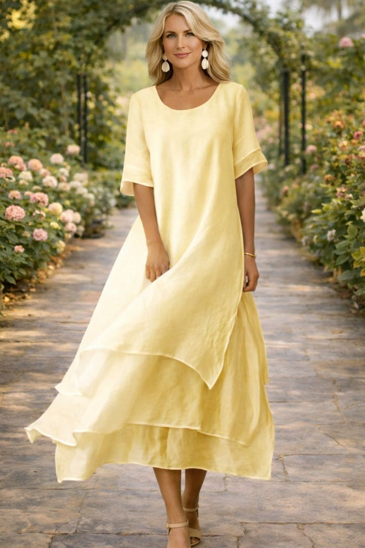 Sophia Fluid Tiered Maxi Dress