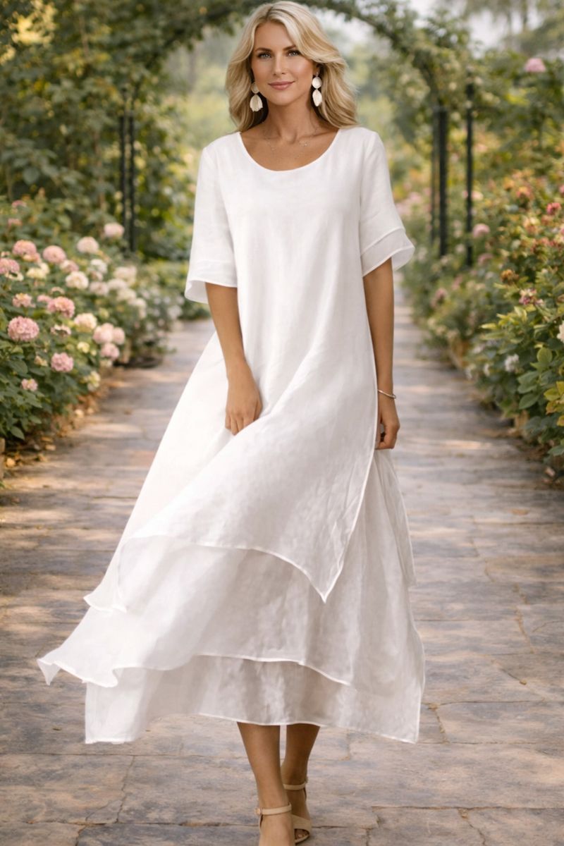 Sophia Fluid Tiered Maxi Dress