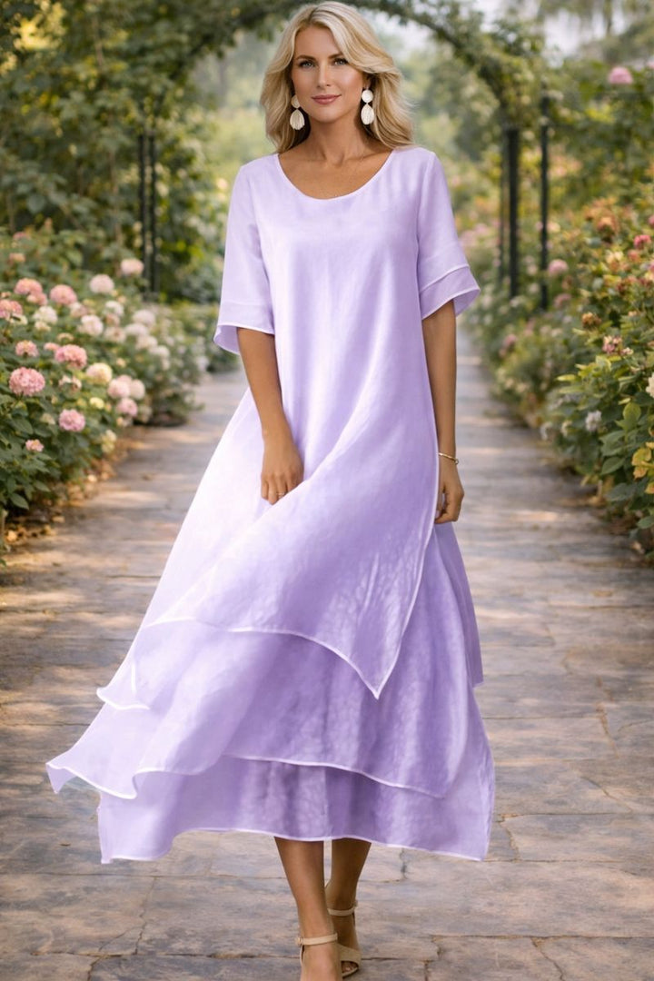 Sophia Fluid Tiered Maxi Dress