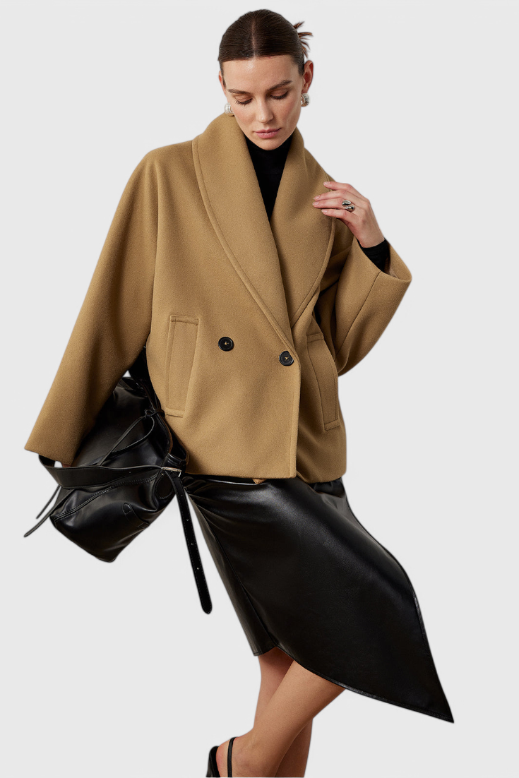 Helena Relaxed Oversized Tweed Coat