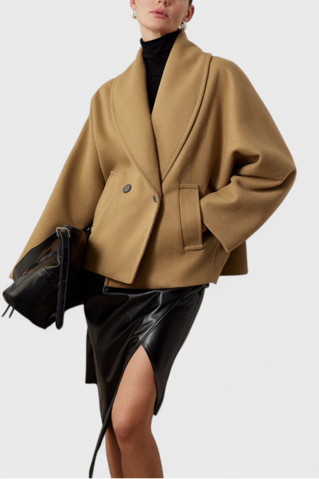 Helena Relaxed Oversized Tweed Coat